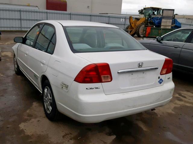 1HGEN26522L000560 - 2002 HONDA CIVIC GX WHITE photo 3