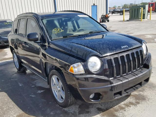 1J8FF47W87D586226 - 2007 JEEP COMPASS BLACK photo 1