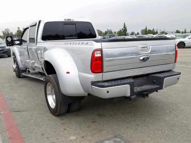 1FT8W4DT3FEB40133 - 2015 FORD F450 SUPER SILVER photo 3