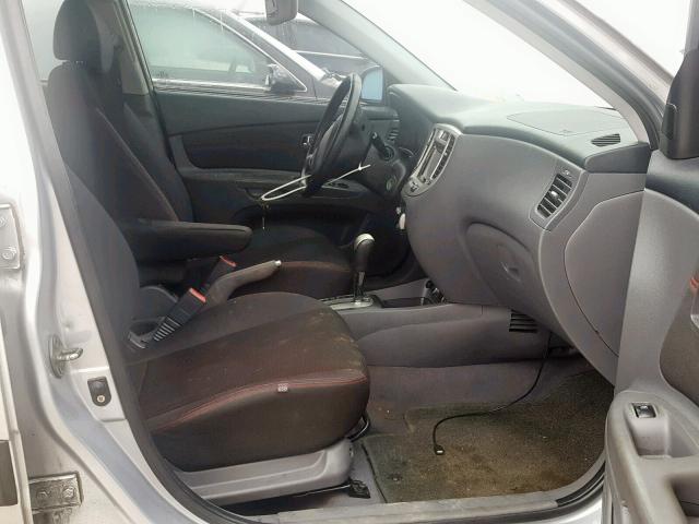 KNADE163576235783 - 2007 KIA RIO 5 SX SILVER photo 5