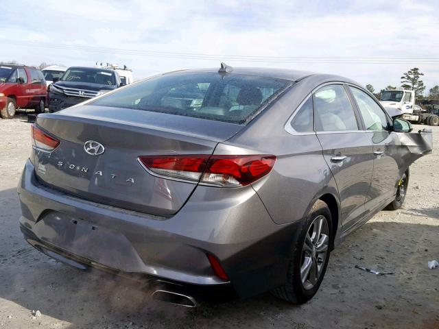 5NPE34AF3JH652641 - 2018 HYUNDAI SONATA SPO GRAY photo 4