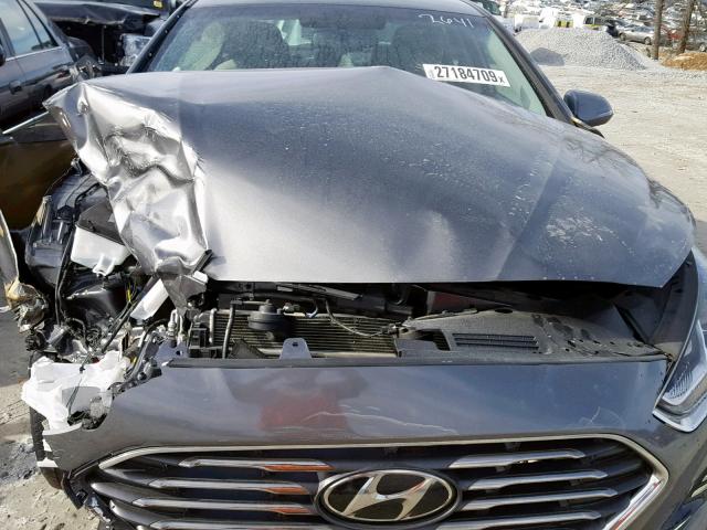 5NPE34AF3JH652641 - 2018 HYUNDAI SONATA SPO GRAY photo 7