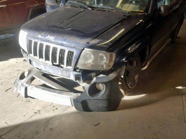 1J4GW48J64C181699 - 2004 JEEP GRAND CHER BLUE photo 9