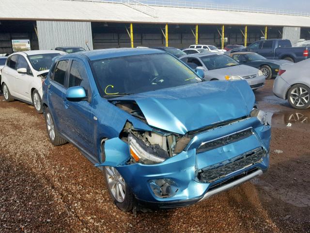 4A4AP3AU2DE014194 - 2013 MITSUBISHI OUTLANDER BLUE photo 1