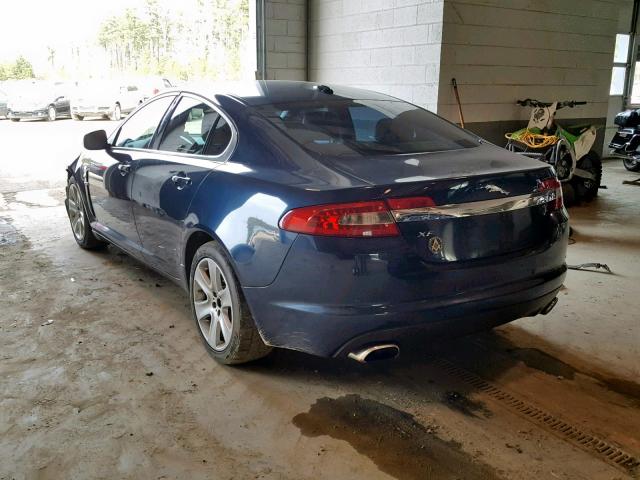 SAJWA05B29HR16258 - 2009 JAGUAR XF LUXURY BLUE photo 3