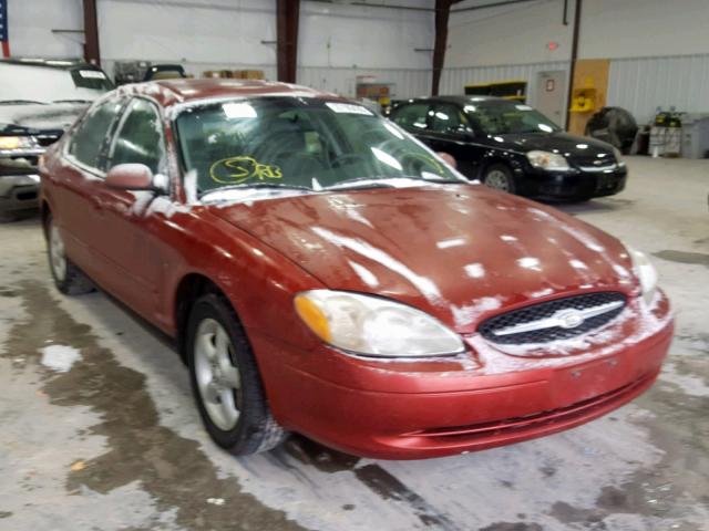 1FAFP552X1G239941 - 2001 FORD TAURUS SES RED photo 1