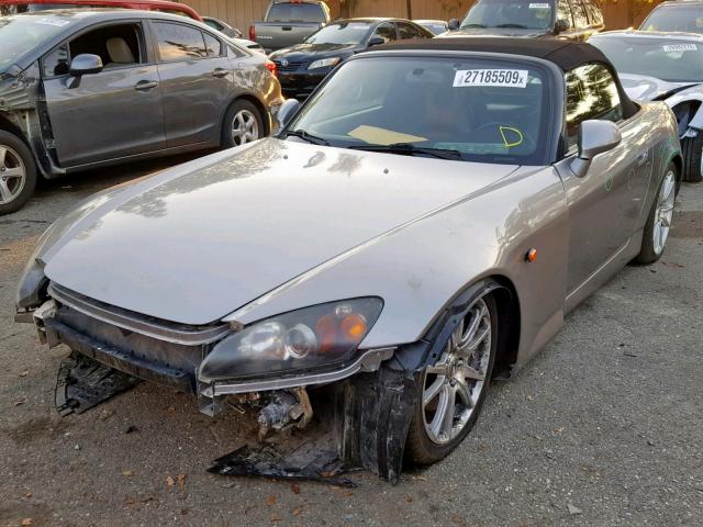 JHMAP21494T001308 - 2004 HONDA S2000 SILVER photo 2