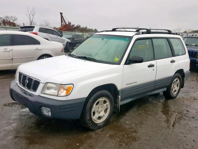 JF1SF63521H701438 - 2001 SUBARU FORESTER L WHITE photo 2