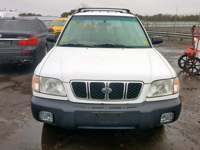 JF1SF63521H701438 - 2001 SUBARU FORESTER L WHITE photo 9