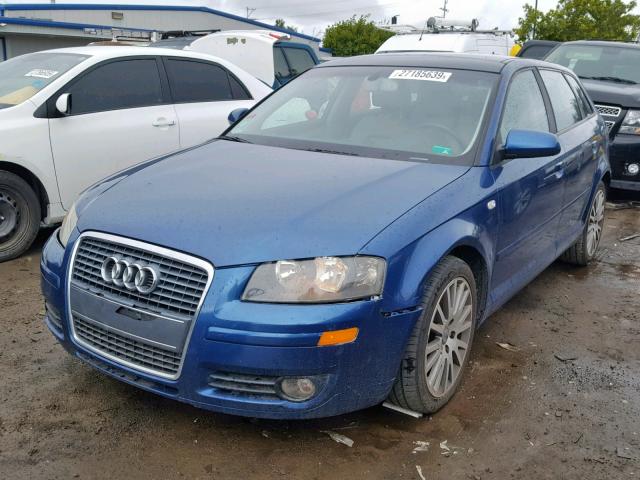 WAUMF78P86A058772 - 2006 AUDI A3 2.0 SPO BLUE photo 2