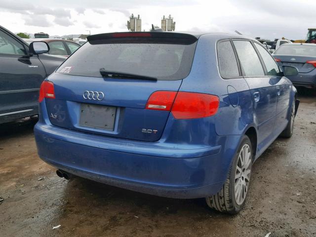 WAUMF78P86A058772 - 2006 AUDI A3 2.0 SPO BLUE photo 4