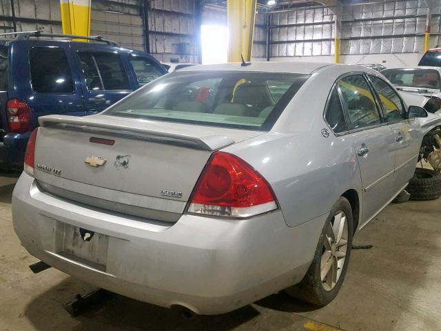 2G1WU583889168022 - 2008 CHEVROLET IMPALA LTZ SILVER photo 4