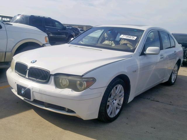 WBAGL63422DP53710 - 2002 BMW 745 I WHITE photo 2