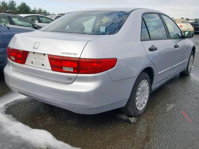 1HGCM55165A047729 - 2005 HONDA ACCORD DX SILVER photo 4