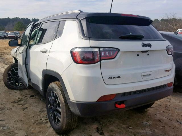 3C4NJDDB5KT619396 - 2019 JEEP COMPASS TR WHITE photo 3