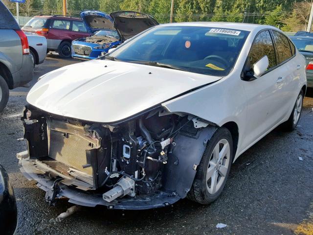 1C3CDFFA9GD821691 - 2016 DODGE DART SXT S WHITE photo 2