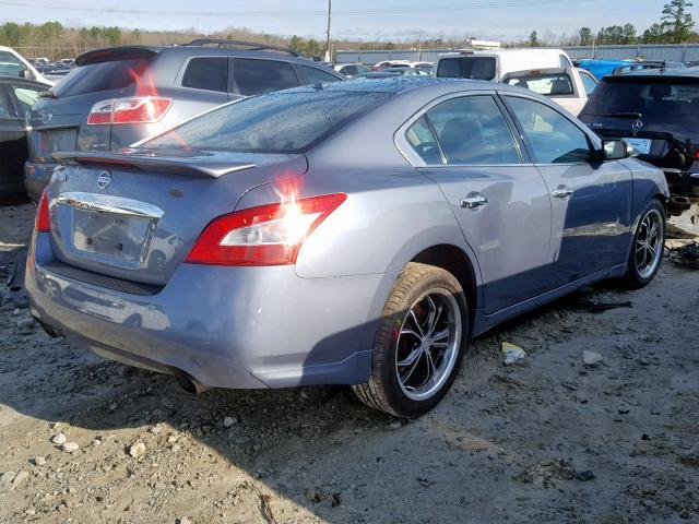 1N4AA5AP9AC803972 - 2010 NISSAN MAXIMA S BLUE photo 4