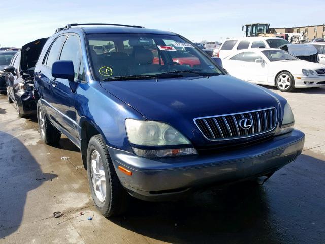 JTJGF10U610110264 - 2001 LEXUS RX 300 BLUE photo 1