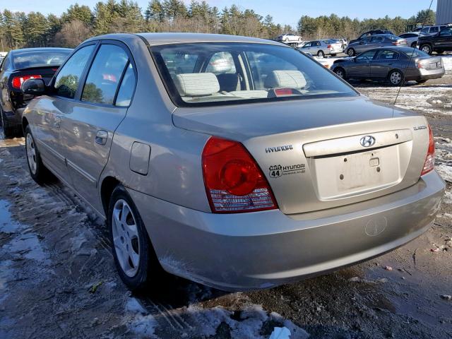 KMHDN46DX5U950723 - 2005 HYUNDAI ELANTRA GL TAN photo 3