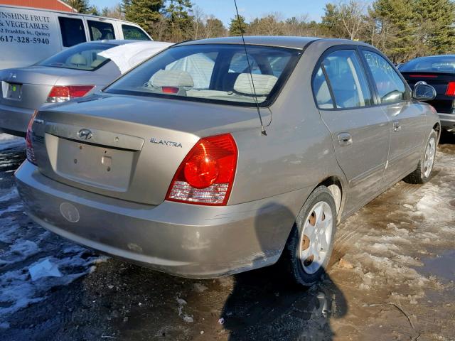 KMHDN46DX5U950723 - 2005 HYUNDAI ELANTRA GL TAN photo 4