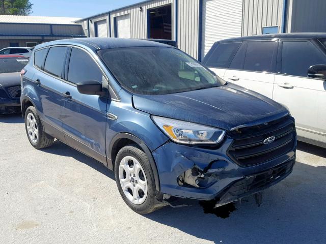 1FMCU0F79JUB42049 - 2018 FORD ESCAPE S BLUE photo 1