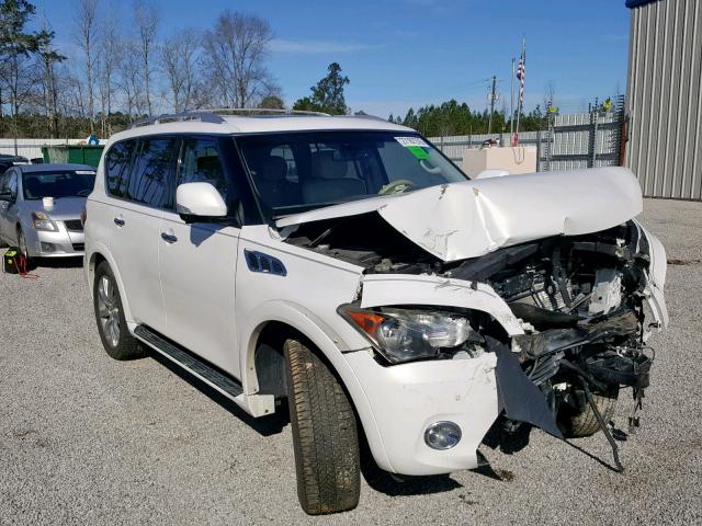 JN8AZ2ND0B9701657 - 2011 INFINITI QX56 WHITE photo 1