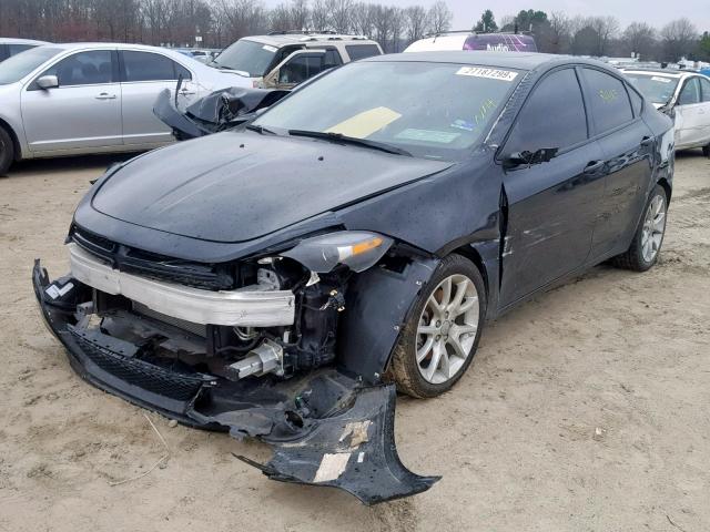 1C3CDFBA9DD337652 - 2013 DODGE DART SXT BLACK photo 2