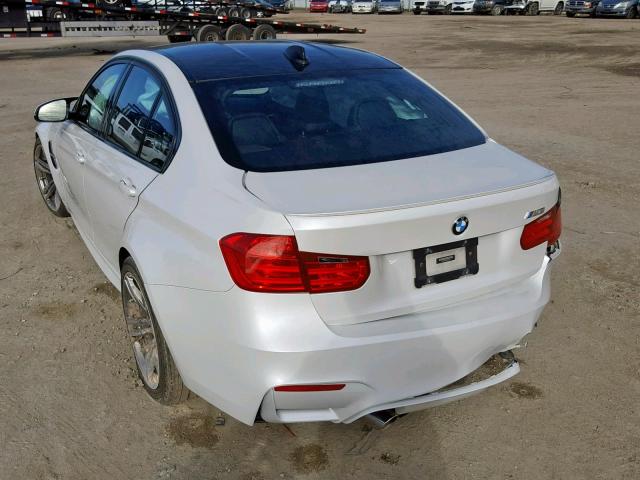 WBS3C9C58FP805995 - 2015 BMW M3 WHITE photo 3