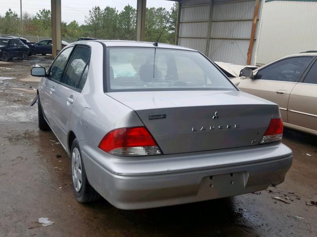 JA3AJ26E23U079280 - 2003 MITSUBISHI LANCER ES SILVER photo 3