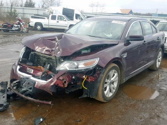 1FAHP2EW0BG101630 - 2011 FORD TAURUS SEL BURGUNDY photo 2