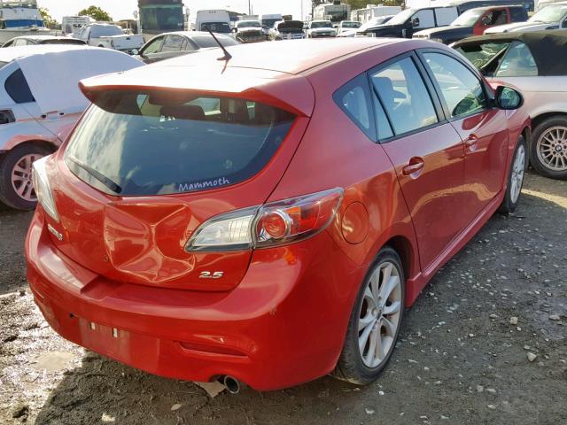 JM1BL1H64A1279804 - 2010 MAZDA 3 S RED photo 4