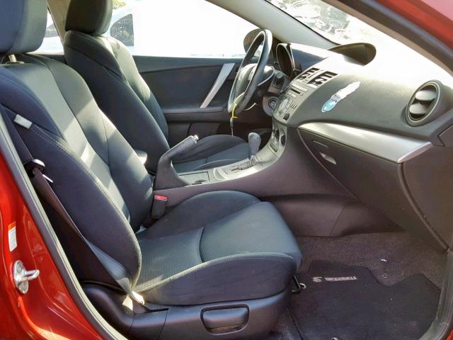 JM1BL1H64A1279804 - 2010 MAZDA 3 S RED photo 5