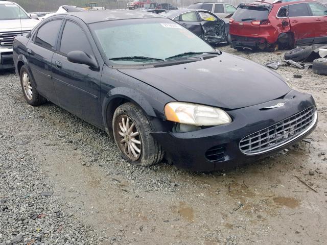 1C3EL46X82N216231 - 2002 CHRYSLER SEBRING LX BLACK photo 1