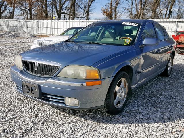 1LNHM87A8YY775675 - 2000 LINCOLN LS BLUE photo 2