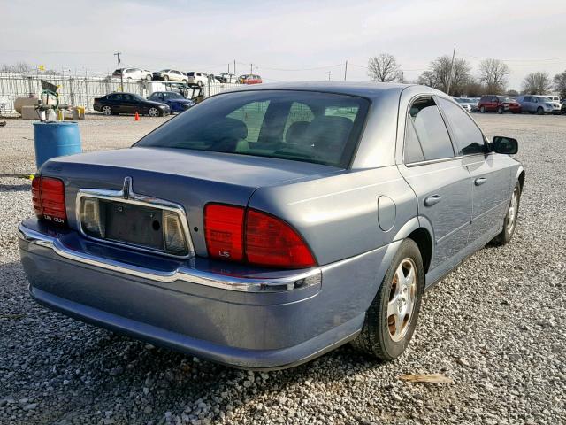 1LNHM87A8YY775675 - 2000 LINCOLN LS BLUE photo 4