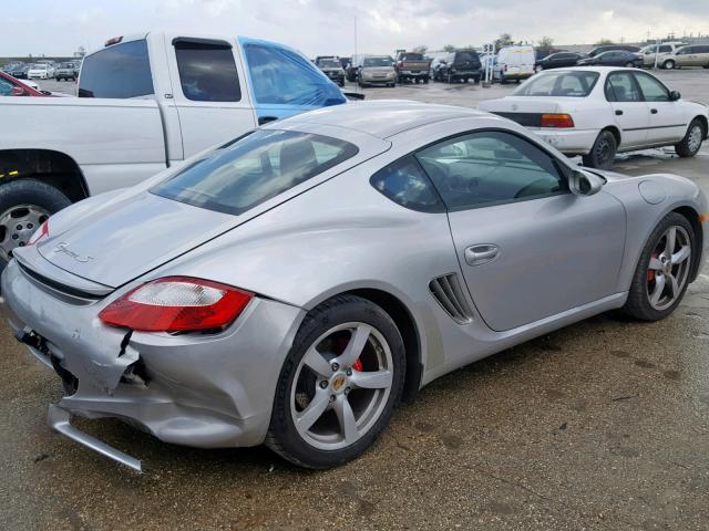 WP0AB29857U781779 - 2007 PORSCHE CAYMAN S SILVER photo 4