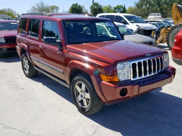 1J8HG48K29C507837 - 2009 JEEP COMMANDER MAROON photo 1