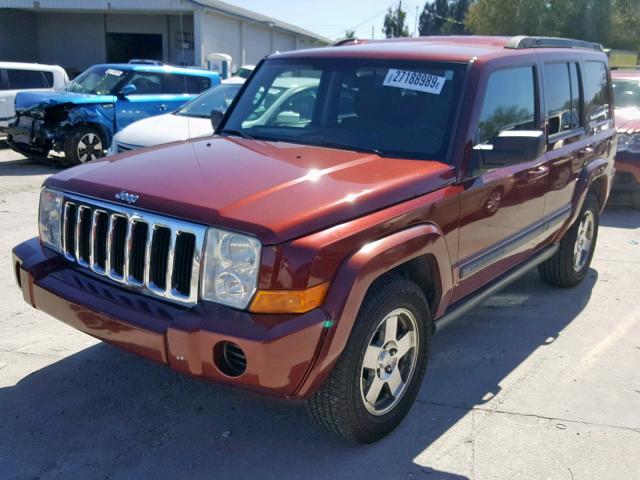 1J8HG48K29C507837 - 2009 JEEP COMMANDER MAROON photo 2