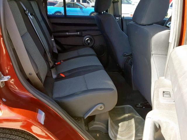 1J8HG48K29C507837 - 2009 JEEP COMMANDER MAROON photo 6