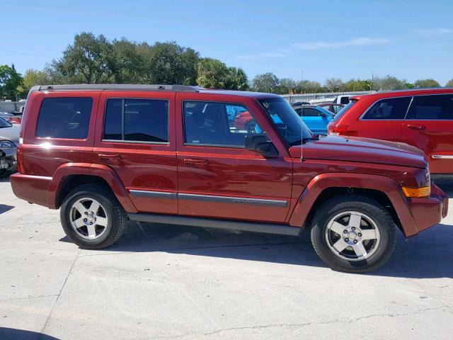 1J8HG48K29C507837 - 2009 JEEP COMMANDER MAROON photo 9