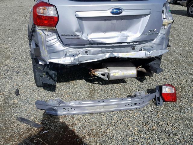 JF2GPAVC8E8277265 - 2014 SUBARU XV CROSSTR SILVER photo 9