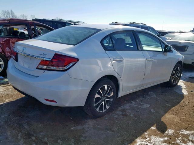 19XFB2F94DE061385 - 2013 HONDA CIVIC EXL WHITE photo 4