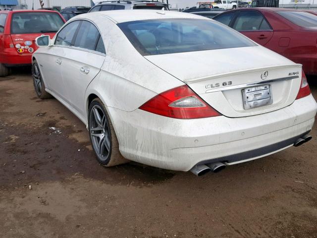 WDDDJ77X59A145445 - 2009 MERCEDES-BENZ CLS 63 AMG WHITE photo 3