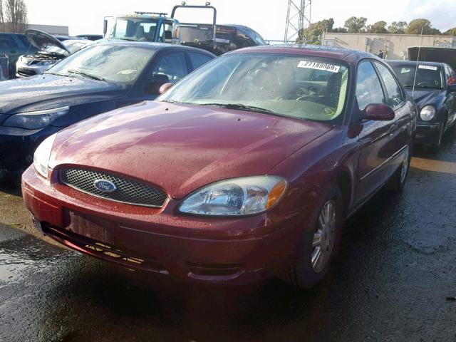 1FAFP56S04G179266 - 2004 FORD TAURUS SEL BURGUNDY photo 2