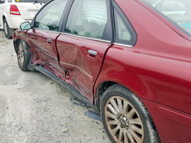 YV1TS592661432856 - 2006 VOLVO S80 2.5T RED photo 10