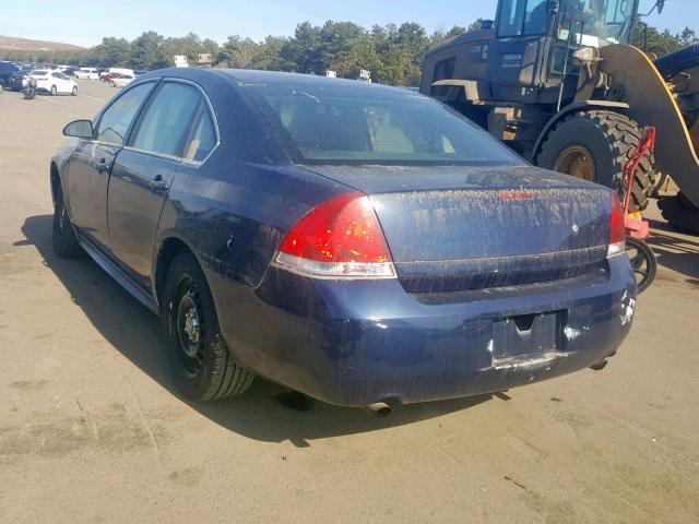 2G1WD5E36F1165099 - 2015 CHEVROLET IMPALA LIM BLUE photo 3