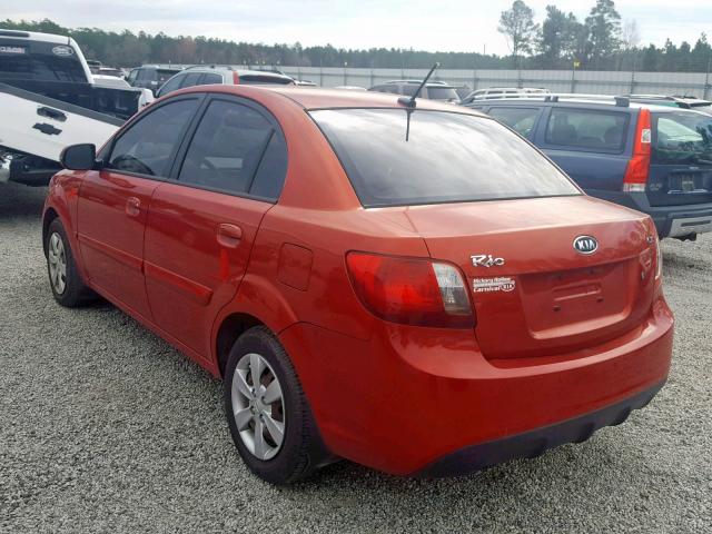 KNADH4A35B6960504 - 2011 KIA RIO BASE RED photo 3