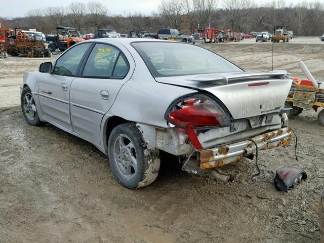 1G2NW52E62M514980 - 2002 PONTIAC GRAND AM G SILVER photo 3