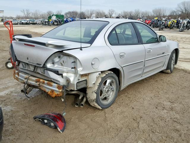 1G2NW52E62M514980 - 2002 PONTIAC GRAND AM G SILVER photo 4