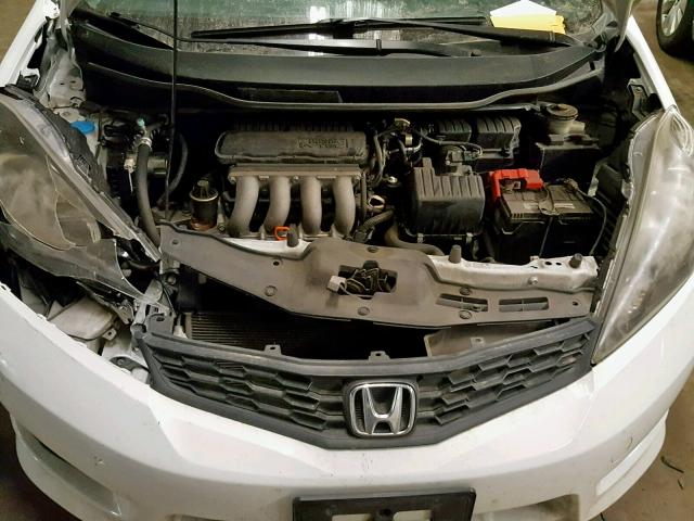 JHMGE8H59CC020814 - 2012 HONDA FIT SPORT WHITE photo 7